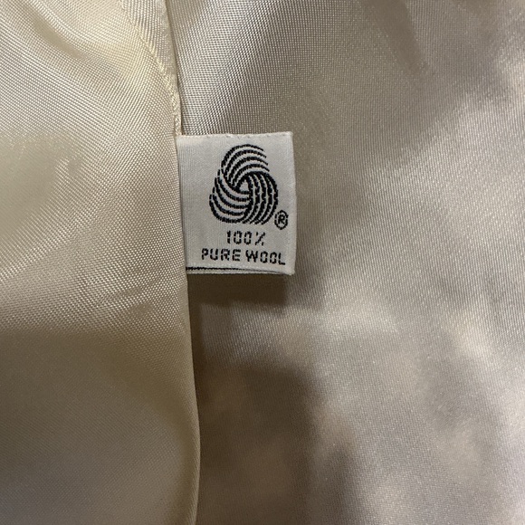 Vintage Houndstooth Wool Blazer Oversized Preppy Old Money Size 14 - Picture 6 of 15